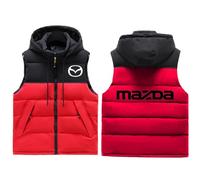 HAGTBFRC Gilet sans Manche Homme Maz-da, Légère Fine sans Manches Gilet, Loisirs Outdoor Slim Fit Sélection de Modèles, light(Red,M)