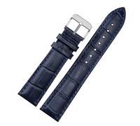 HAGTRB 12 14 16 18 19 20 21 22 23 mm Couleur de couleur bleu groupe de montre en cuir et femmes Watch Band pour le citoyen Rossini Watch Band