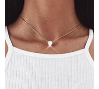 HAGTRB Boho Simple Moon Star Heart Pendant Collier Retro Sequin Coin Retro Coin Clavicule Colliers Glamour Girl Lover Bijoux Gift