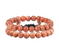 HAGTRB Bracelet de perle XFZJCHAP 8 mm pour femmes et hommes, bracelet en pierre de yoga tressée 6,5 à 12 pouces, bijoux de mode