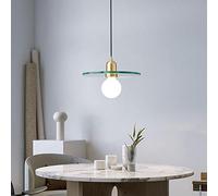 HAGTRB Chandelier à Anneau LED Moderne, Pendentif de Style Japonais 1 lumière, lumière contemporaine Rond et Plafond dimmable pour îlot de Cuisine, Salon, Salle à Manger -w 50x50x6cm (20x20x2inch)
