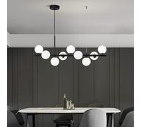 HAGTRB Chandelier à Anneau LED Moderne, Pendentif de Style Japonais 1 lumière, lumière contemporaine Rond et Plafond dimmable pour îlot de Cuisine, Salon, Salle à Manger -w 50x50x6cm (20x20x2inch)