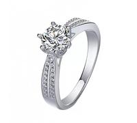 HAGTRB Cwzzws Moisanite Silver Ring S925 Jewelry Wedding Lover Gift