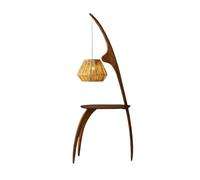 HAGTRB Lampadaire sur pied, table d'appoint avec lampe combinée avec ampoule LED, lampe de chevet, lampe de lecture, table d'appoint moderne avec lampadaire pour chambre à coucher, salon, bureau