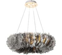 HAGTRB Lustres, Plumes romantiques de Plafond Lustre LED LED Pendant Tradition