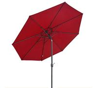 HAGTRB Parasols de Jardin Grand Parasol de Patio de Jardin de 9 Pieds, Parapluie de Table extérieure inclinable avec manivelle, UV50 + Piscine/Cour Polyester Octogle Shade Canopy Outdoor Parasols