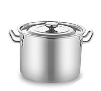HAGTRB Pot d'alimentation, 304 Bodet de Soupe épaissis en Acier Inoxydable/Bodet de Rangement/Pot de Cuisson halogène avec Couvercle, Restauration Commerciale pour poêle à gaz ()