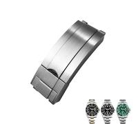 HAGTRB QGKYXT pour Submariner Oysterflex GMT Watch Strap Bracelet 20mm 904L en acier inoxydable Glide Boucle de boucle pliante