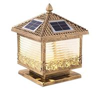HAGTRB Yard Light Post Light Outdoor LED Yard Europe Style Square House Wall EmphipProping Garden Villa Solar Porte Post Light Garden Paysage Porte Poste Lampe de Colonne Solaire