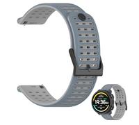 Hahace Bracelet de montre universel de 22 mm compatible avec SUUNTO Nautic S/Vertical 2/Vertical 1/Race 2/RUN/Race S/Race/9 Peak Pro/9 Peak/5 Peak, bracelet de montre de sport en silicone souple (gris