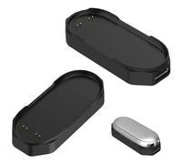 Hahace Lot de 2 stations de charge compatibles avec l'enregistreur vocal PLAUD NotePin S Ai/NotePin Ai, léger et compact, prend en charge le transfert de données, interface magnétique de type C (noir)