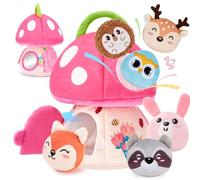 hahaland Jouet Éveil Bébé 0-6 Mois - Peluche Sensorielle Montessori pour Enfant - Cadeau Naissance Garçon Fille 3 6 9 Mois