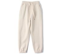 HahaNice Pantalon de sport pour fille et garçon - Pantalon de survêtement - Jogging - Pantalon de survêtement pour enfants de 5 à 12 ans, beige, 5 ans