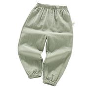 HahaNice Pantalon d'écolier pour garçon Linene élastique Bloomers 2 ans à 6-7 ans, Vert, 3 ans