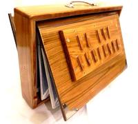 HAHAPA Shruti Box, Bois de pin, Medium C, Laiton, 38,1 x 25,4 x 7,62 cm, Sac, C-to-C, Tuned 440, Surpeti Instrument pour Yoga, Kirtan, Chant