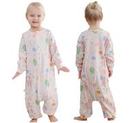 HAHASHOW Bebe gigoteuse avec jambes, Unisexe Manche Longue L'été Coton gigoteuse a pied, Bebe Pyjama Garcon Vetement Enfant Naissance Cadeau 18-24 Mois