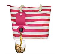 Hahepo Sac à vin de plage, sac à vin, sac à vin, sac isotherme portable pour l'extérieur, sac à vin, sac isotherme pour pique-nique