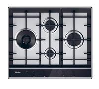 HAHG6D5TX Plaque gaz Haier avec 4 brûleurs disposition diamant, 60 cm, Preciflame, gaz on métal Series 4