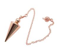 Hahhhha Pendule en cuivre pour divination, point spirituel, Reiki, cône en cuivre, pendentif, guérison, pendule en métal, spirituel