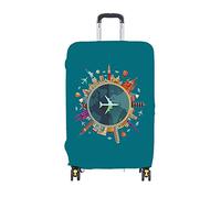 HAHII Housse de protection élastique pour valise de voyage, Globe-trotter, XL（29-32in）