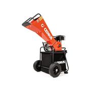 Hahn & Sohn Cedrus RB01C Broyeur d'branches compact avec moteur Loncin - Broyeur à tambour jusqu'à 50 mm - Panier collecteur de 65 l - Broyeur de jardin à essence - Silencieux, robuste, puissant