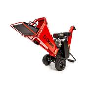 Hahn&Sohn Cedrus RB02 Broyeur d'branches à essence, puissant, mobile, moteur Loncin, 4,1 kW, jusqu'à 100 mm de diamètre, broyeur de jardin, broyeur à bois, broyeur pour branches, jardin, professionnel
