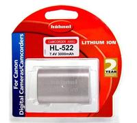 HAHNEL - BATTERIE LI-ION EQUIVALENTE CANON BP-522 - 7,4 V - 3000 MAH