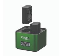 Hähnel Chargeur double ProCube3 Fujifilm pour NP-W126/S et NP-W235 Vert