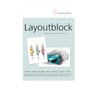 Bloc - Layout Block - A4 - Crayon, feutre, marqueur - 75g - 75 feuilles - Hahnem