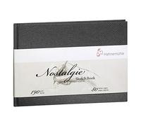 Hahnemuehle 10628693 Nostalgic Carnet de croquis Format A5 paysage 190 g/m² Blanc