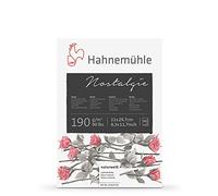 Hahnemühle : 190 g/m² Nostalgie Sketch Pad : années 50 : blanc naturel : A4