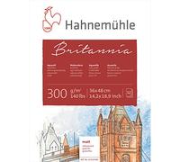 Hahnemühle Britannia Bloc aquarelle mat blanc naturel 300 g/m² 12 feuilles 36 x 48 cm