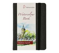 Hahnemühle Cahier d'aquarelle 200 g/m² Grain Fin 30 feuilles Blanc naturel Format portrait A6