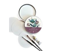 Hahnemühle FineArt – Papier aquarelle rond – Grain fin – 13 cm de diamètre – 300 g/m² – 30 feuilles