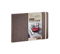 Hahnemühle Toned Watercolor Book Carnet de croquis aquarelle 200 g/m² 30 feuilles grain fin + crayon A5