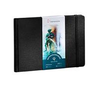 Hahnemühle Watercolour Book 100% coton, 250 g/m², mat, collé, 30 feuilles/60 pages, livre aquarelle (A5 format paysage)
