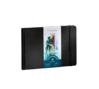 Hahnemühle Watercolour Book 100% coton, 250 g/m², mat, encollé en surface, 30 feuilles/60 pages, livre d'aquarelle (A6 - format paysage)