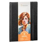 Hahnemühle Watercolour Book Deckle Edge Livre d'aquarelle avec bords déchirés, 100 % coton, 250 g/m², mat, 30 feuilles/60 pages (environ 15,3 x 20,5 cm/format portrait)