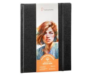 Hahnemühle Watercolour Book Deckle Edge Livre d'aquarelle avec bords déchirés, 100 % coton, 250 g/m², mat, 30 feuilles/60 pages (environ 15,3 x 20,5 cm/format portrait)