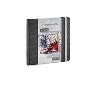 Hahnemuhle 10625172 Cahier Aquarelle 14 x 14 cm Gris