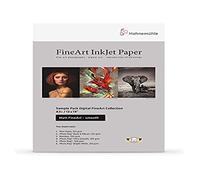 Papier jet d'encre HAHNEMÜHLE - Sample Pack - Gamme FineArt Matt Smooth - A4 (5 x 2 feuilles)