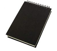 Hahnemuhle Sketch Book D&S, 140gsm Book, Black with spiral binding, A5 Portrait