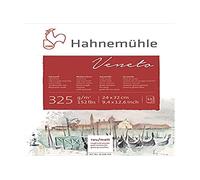 Hahnemuhle : Veneto block 325g/m²(150lb) 24x32cm : 12 feuilles : Rugueux one side MATT the other