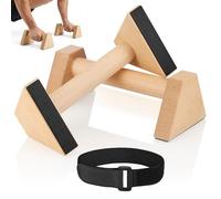Hahorpa Parallettes Calisthenics Equipment En Bois, Barre Parallele Antidérapantes, Barre Dips Push Up Solides, Accessoire Musculation Homme De Street Workout Et Musculation Gymnastique(1 Paire)