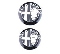 HAHYHL Emblème pour Alfa Romeo GT,Noir Rechange calandre Grille Avant Arrière Coffre Autocollant Insigne ABS Métal Tronc Porte Hayon Personnalisé Décoration Styling Accessoires