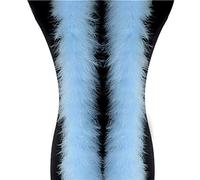 Haiaxx 2 Mètres de Plumes de Marabout Boa pour Sapin de Noël, Ruban de Dinde, Robe de Mariée, Châle, Bricolage, Artisanat - Bleu Ciel