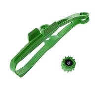 haiaxx Rouleau de Bras oscillant de Guide de Curseur de chaîne Vert pour Kawasaki KXF250 KXF450 KX250F KX450F KXF 250 450 Moto 2009-2016 Rouleau de chaîne Vert