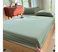 HAIBA Drap Housse 180x200cm+30cm Jersey Drap Housse Family Bedding Drap-Housse - en Jersey Doux 100% Coton