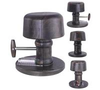 HAIBEIR Antique Millinery Écarteur de chapeau 2 voies vintage mécanique en bois Marron