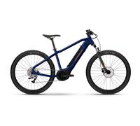 Haibike Alltrack 4 27.5´´ Mtb Electric Bike Argenté S / 500Wh Blue / Leather